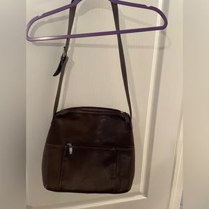 Vintage Brown Leather Hobo Bag